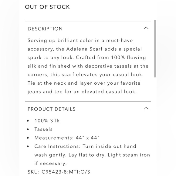 Johnny Was Adalena Silk Scarf - Picture 3 of 4